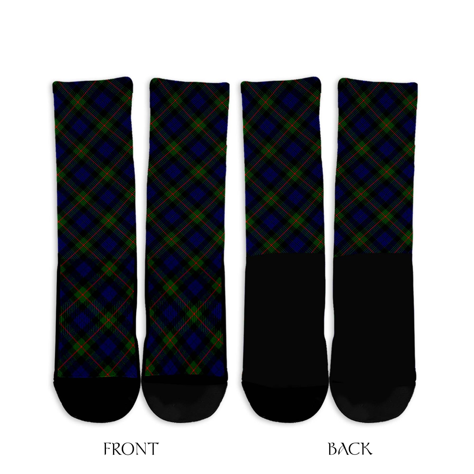 Gunn Modern Tartan Crew Socks Cross Tartan Style - Tartanvibesclothing