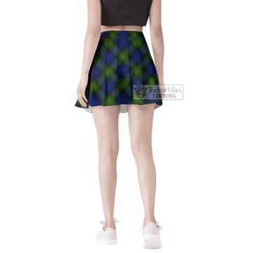 Gunn Modern Tartan Women's Plated Mini Skirt