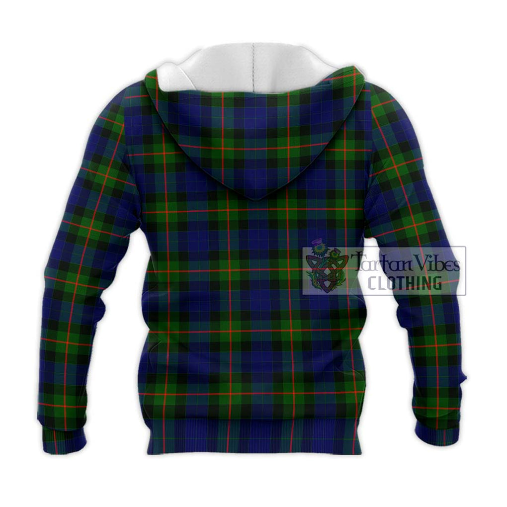 Gunn Modern Tartan Knitted Hoodie with Family Crest DNA In Me Style - Tartanvibesclothing Shop