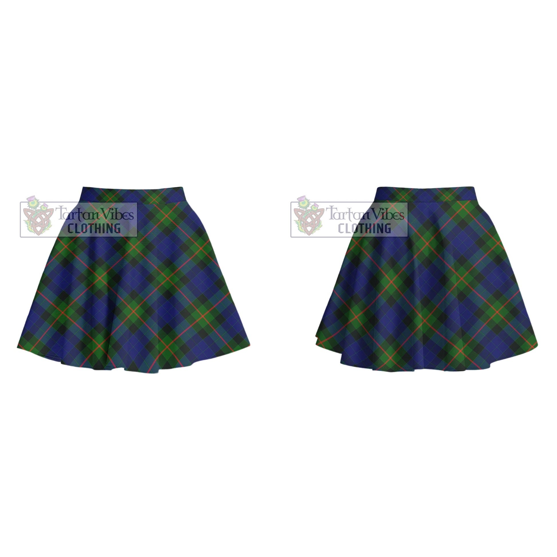 Tartan Vibes Clothing Gunn Modern Tartan Women's Plated Mini Skirt