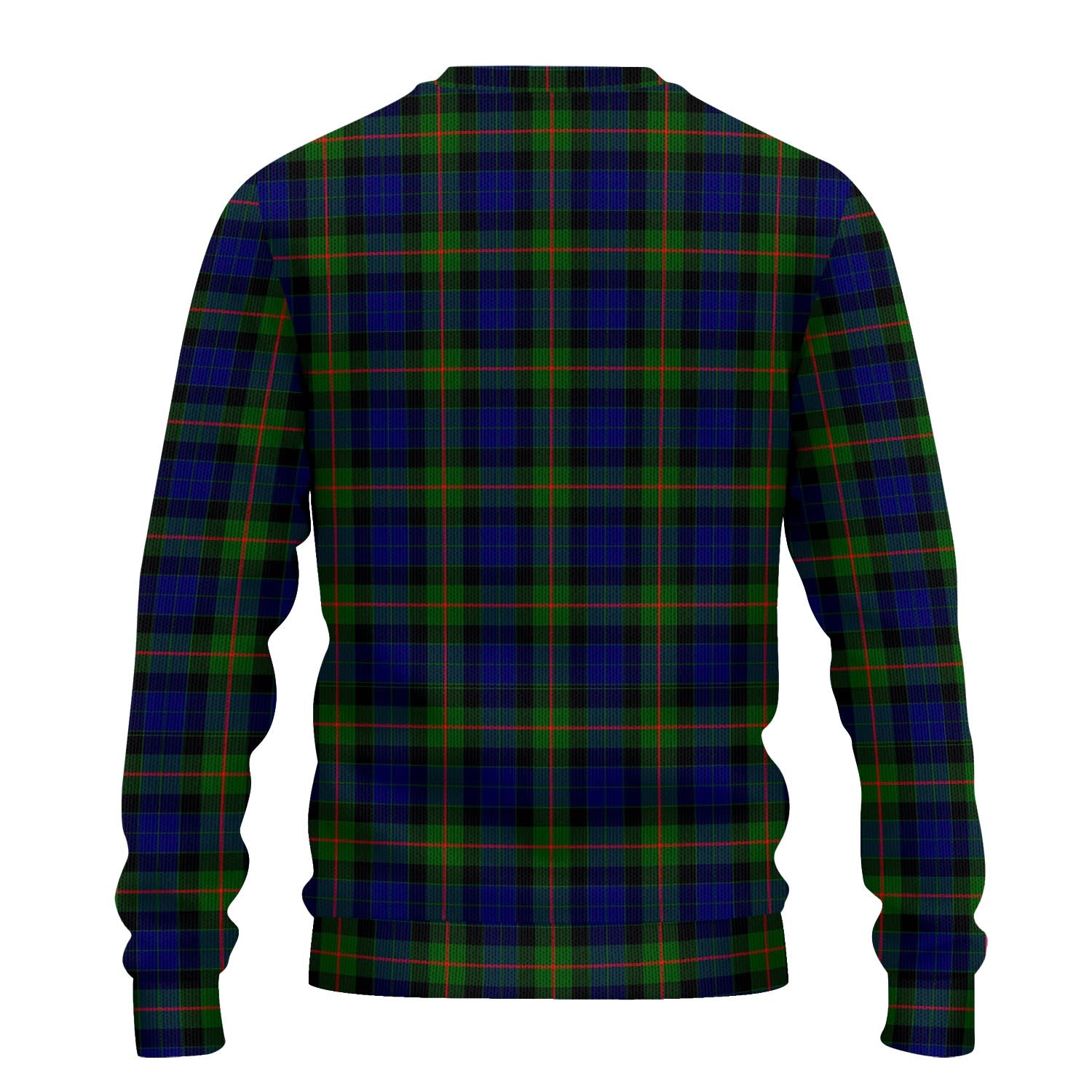 Gunn Modern Tartan Knitted Sweater with Family Crest - Tartanvibesclothing