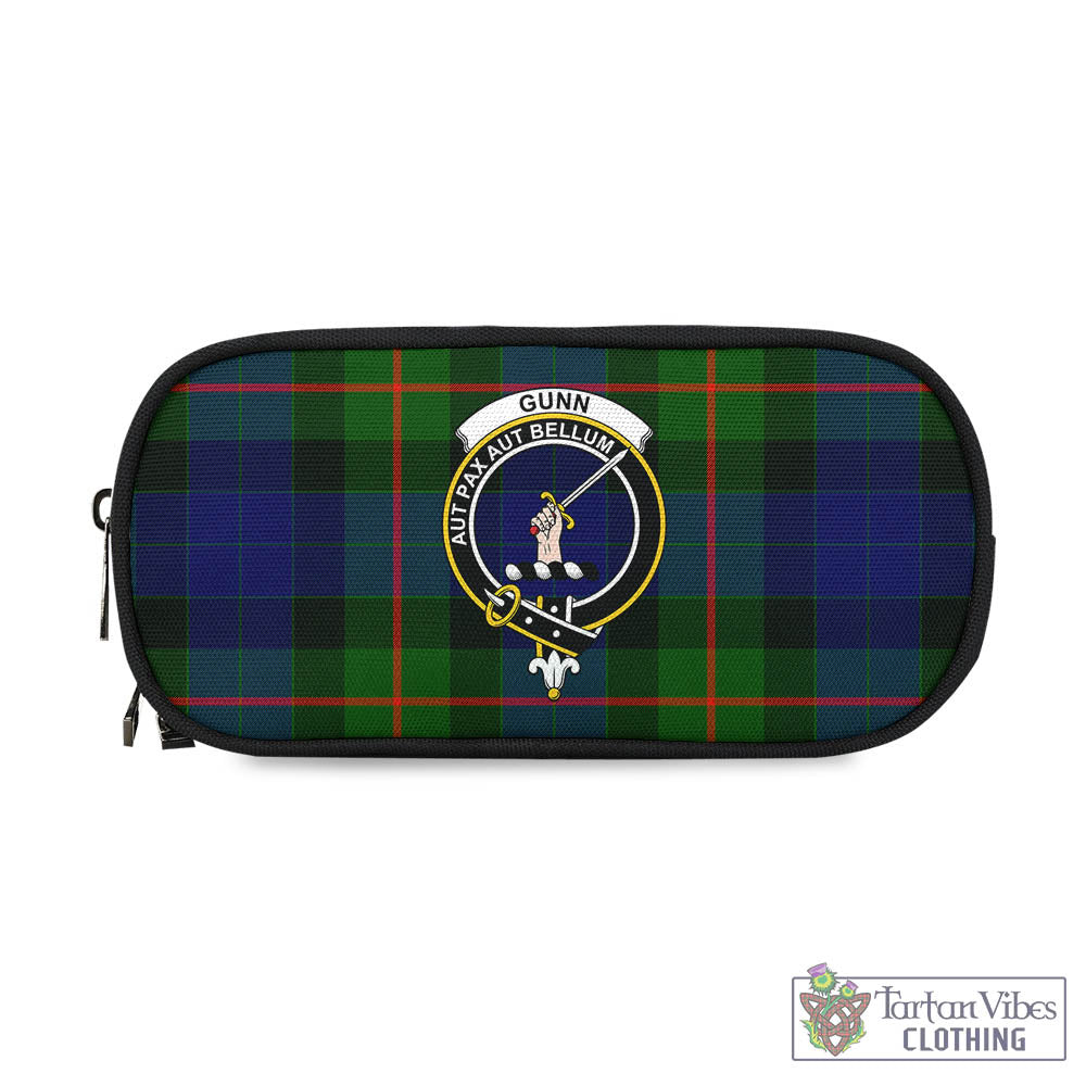 Tartan Vibes Clothing Gunn Modern Tartan Pen and Pencil Case with Family Crest