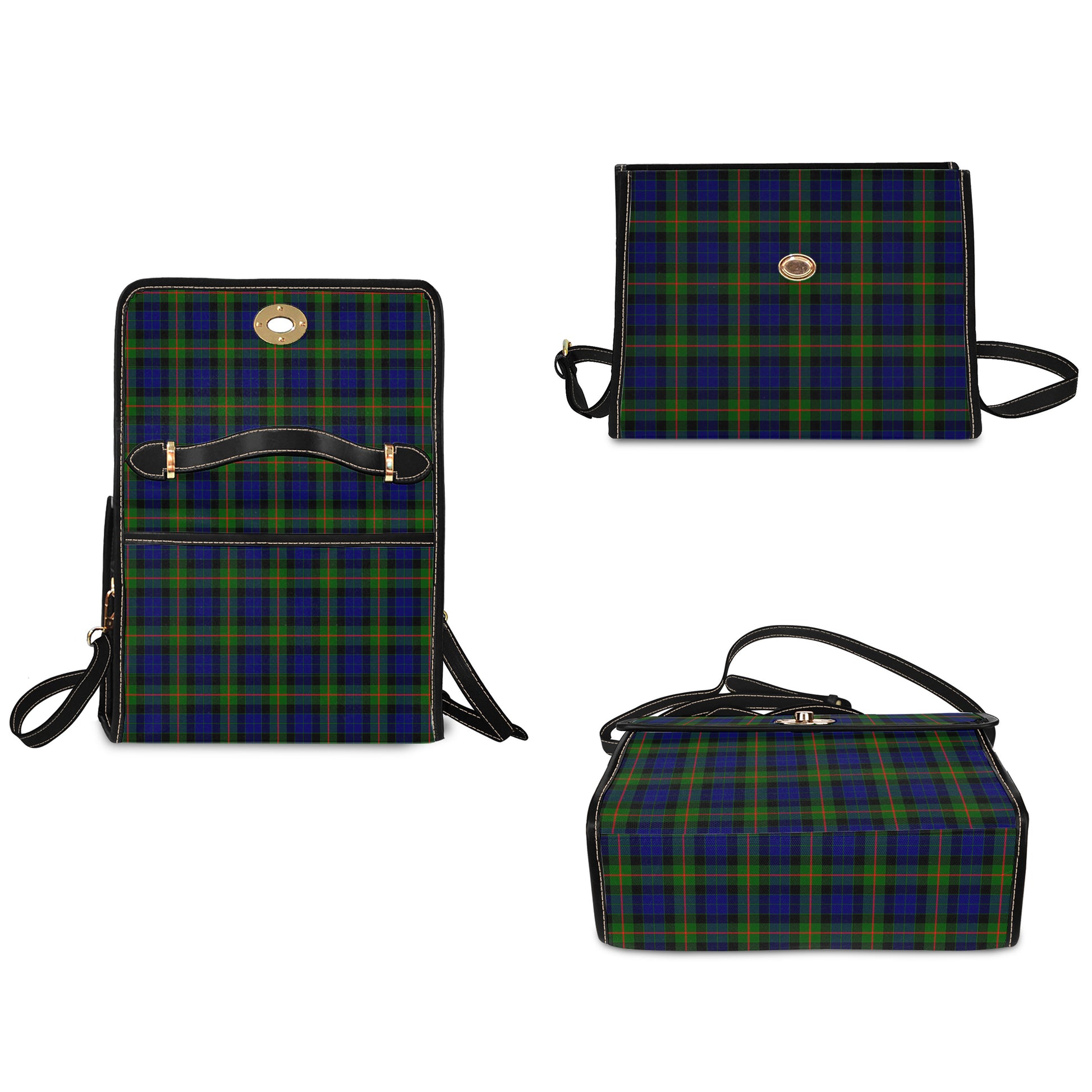 gunn-modern-tartan-leather-strap-waterproof-canvas-bag