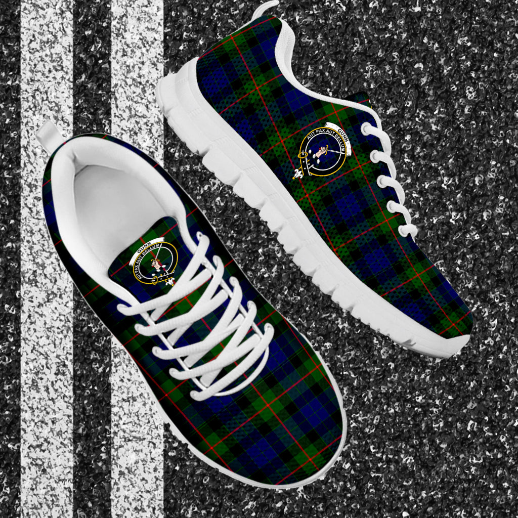 Gunn Modern Tartan Sneakers with Family Crest - Tartan Vibes Clothing