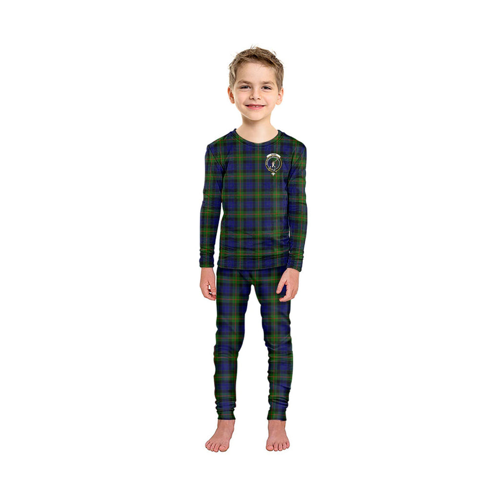 Gunn Modern Tartan Pajamas Family Set with Family Crest - Tartan Vibes Clothing