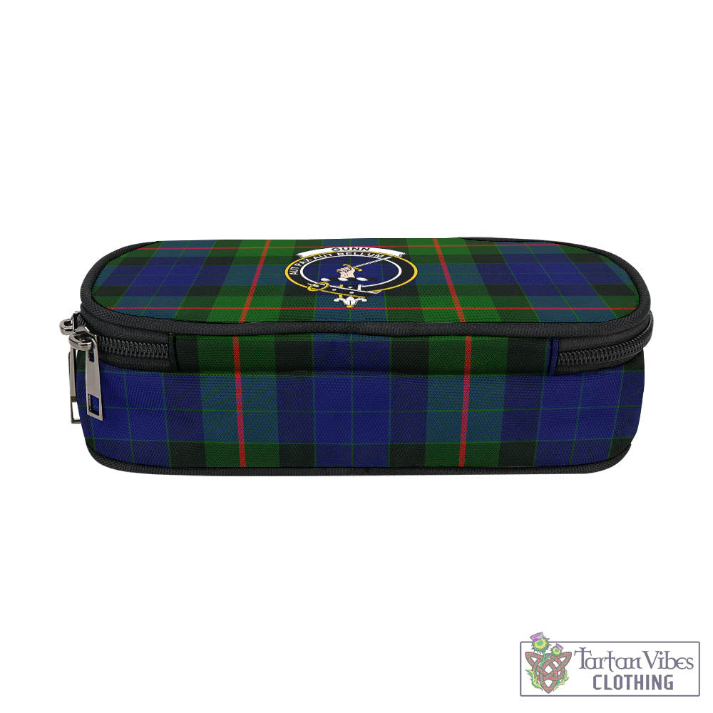 Tartan Vibes Clothing Gunn Modern Tartan Pen and Pencil Case with Family Crest