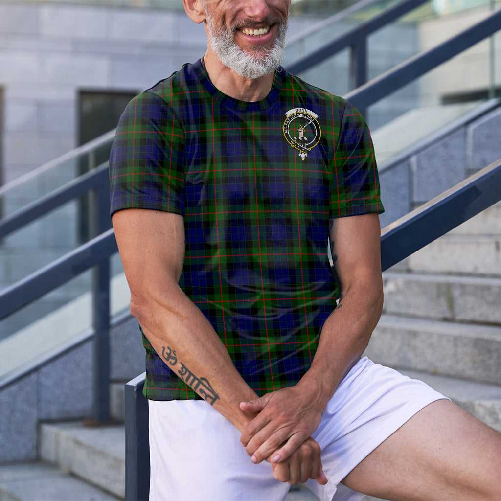 Gunn Modern Tartan T-Shirt with Family Crest - Tartan Vibes Clothing