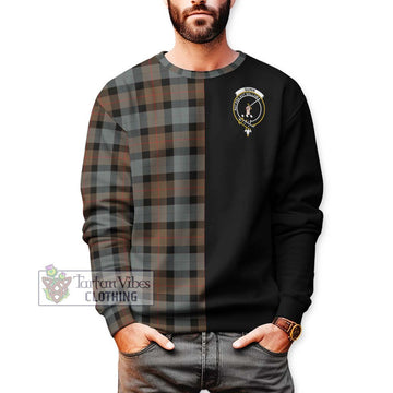 Gunn Weathered Tartan Sweatshirt with Family Crest and Half Of Me Style