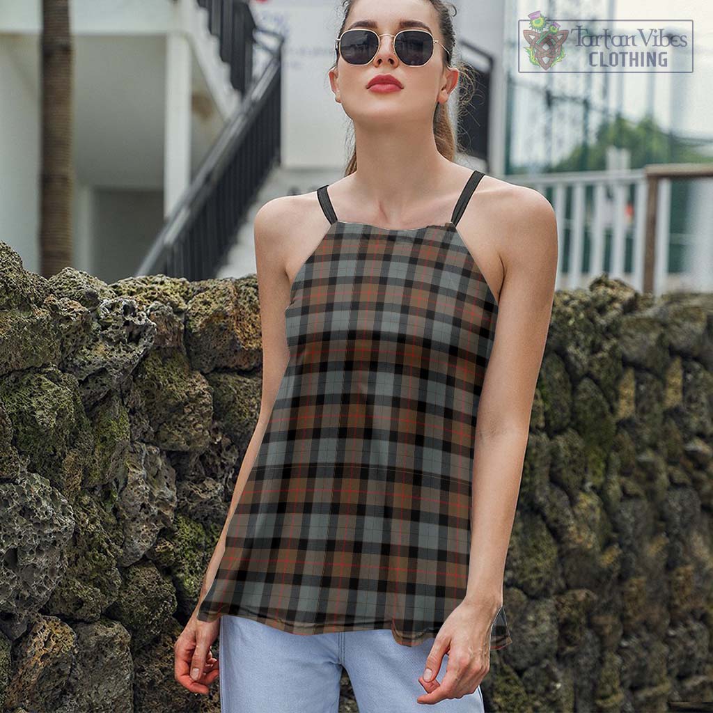 Tartan Vibes Clothing Gunn Weathered Tartan Loose Halter Neck Camisole