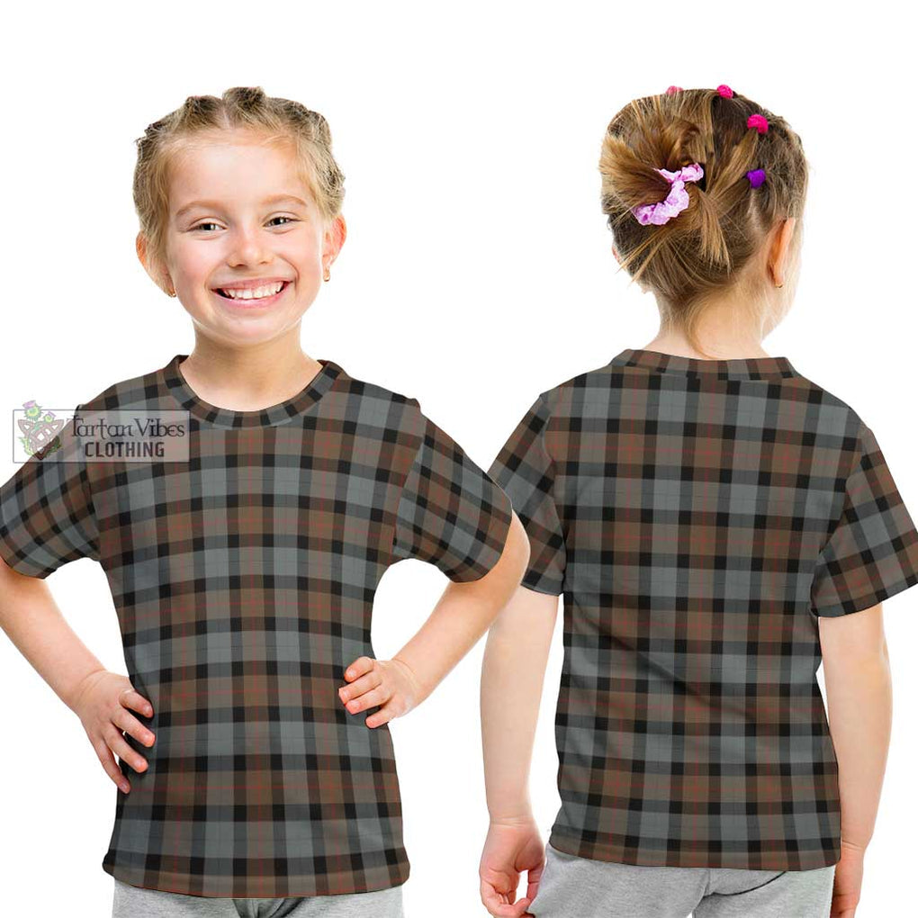 Gunn Weathered Tartan Kid T-Shirt Youth XL Size14 - Tartanvibesclothing Shop