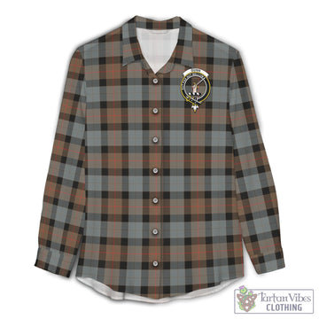 Gunn Weathered Tartan Women's Casual Shirt with Family Crest