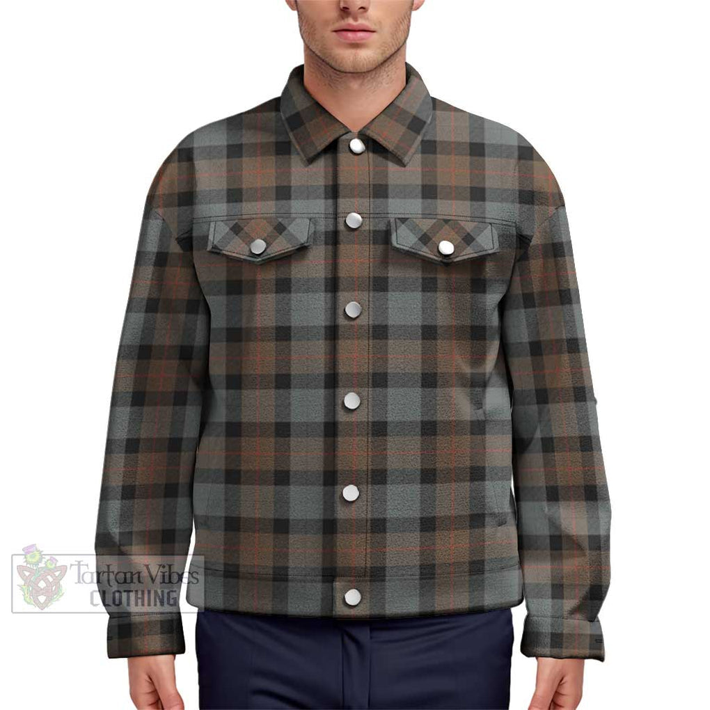 Gunn Weathered Tartan Unisex Lapel Cotton Jacket Unisex - Tartan Vibes Clothing