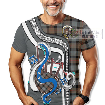 Gunn Weathered Tartan T-Shirt with Epic Bagpipe Style