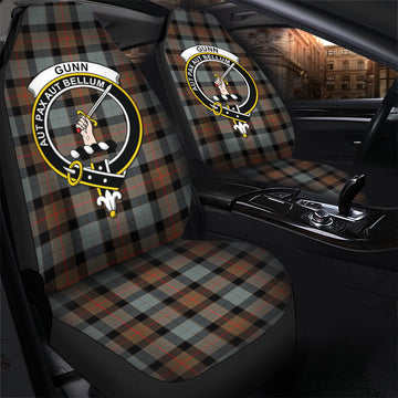 Gunn Weathered Tartan Car Seat Cover with Family Crest