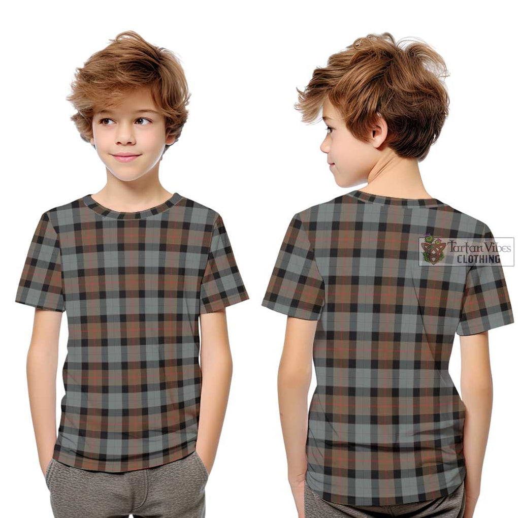 Gunn Weathered Tartan Kid T-Shirt - Tartanvibesclothing Shop