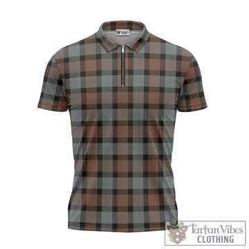 Gunn Weathered Tartan Zipper Polo Shirt