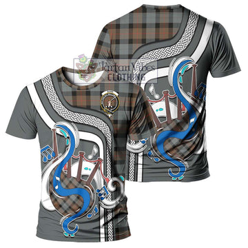 Gunn Weathered Tartan T-Shirt with Epic Bagpipe Style