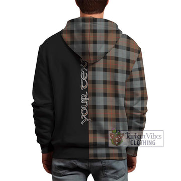 Gunn Weathered Tartan Hoodie with Family Crest and Half Of Me Style