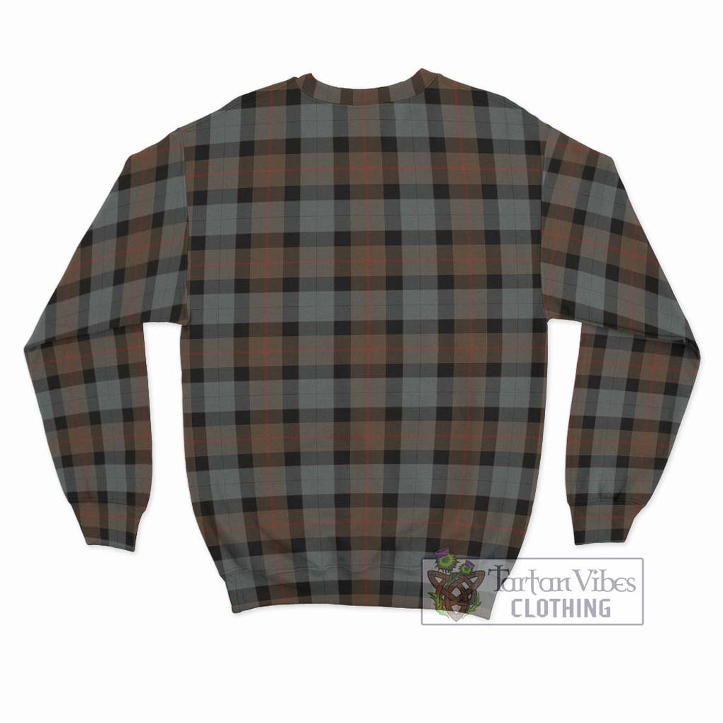 Gunn Weathered Tartan Sweatshirt with Family Crest DNA In Me Style - Tartanvibesclothing Shop