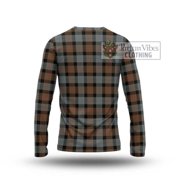 Gunn Weathered Tartan Long Sleeve T-Shirt with Family Crest DNA In Me Style