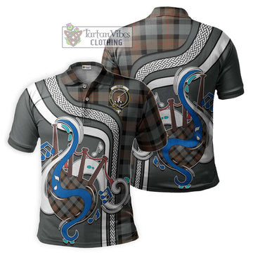 Gunn Weathered Tartan Polo Shirt with Epic Bagpipe Style