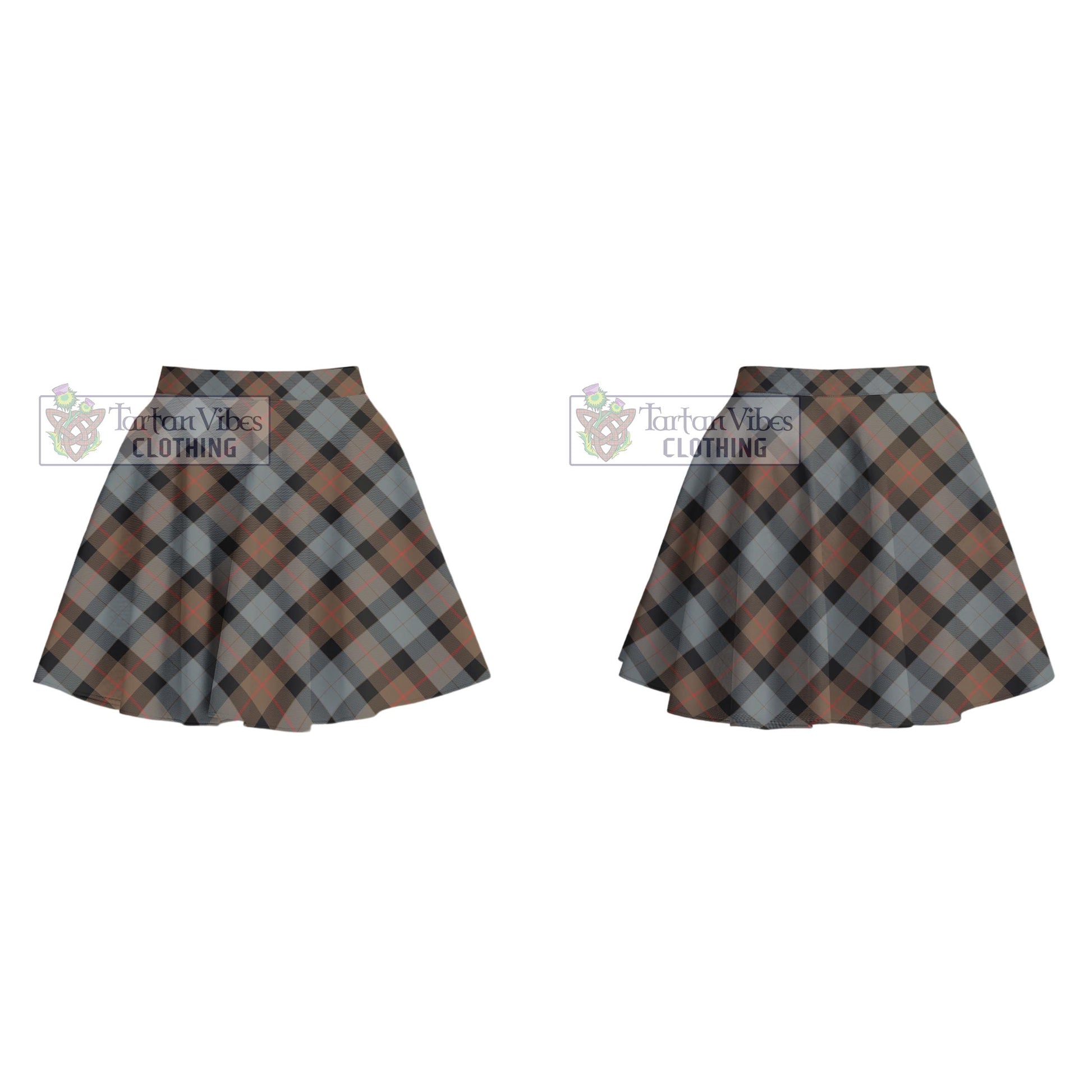 Tartan Vibes Clothing Gunn Weathered Tartan Women's Plated Mini Skirt