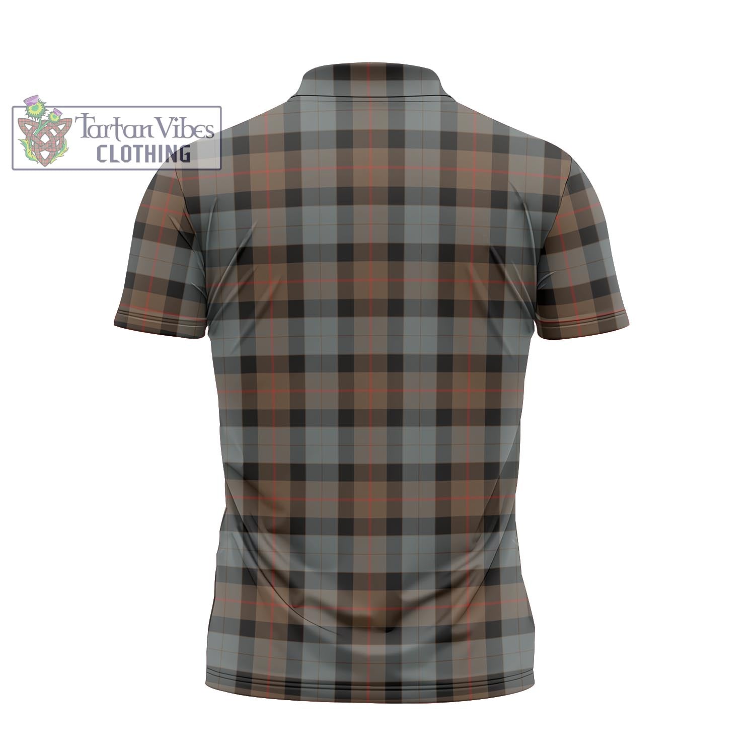 Tartan Vibes Clothing Gunn Weathered Tartan Zipper Polo Shirt