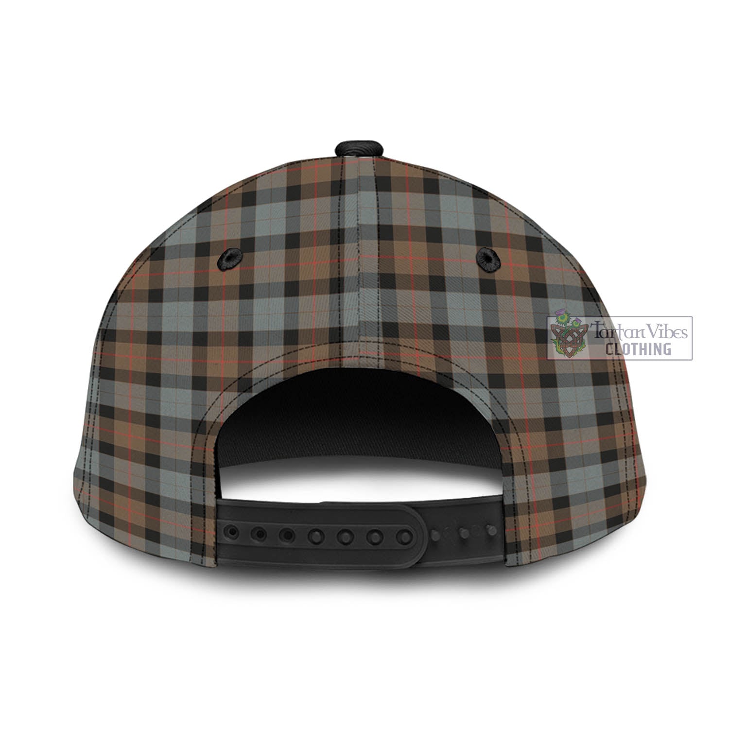 Tartan Vibes Clothing Gunn Weathered Tartan Classic Cap with Family Crest In Me Style