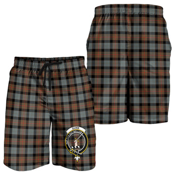 Gunn Weathered Tartan Mens Shorts with Family Crest