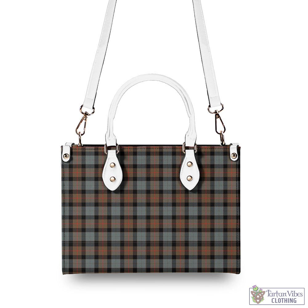 Tartan Vibes Clothing Gunn Weathered Tartan Luxury Leather Handbags