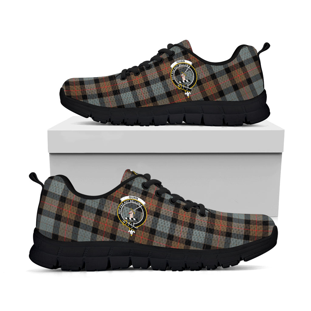 Gunn Weathered Tartan Sneakers with Family Crest - Tartan Vibes Clothing