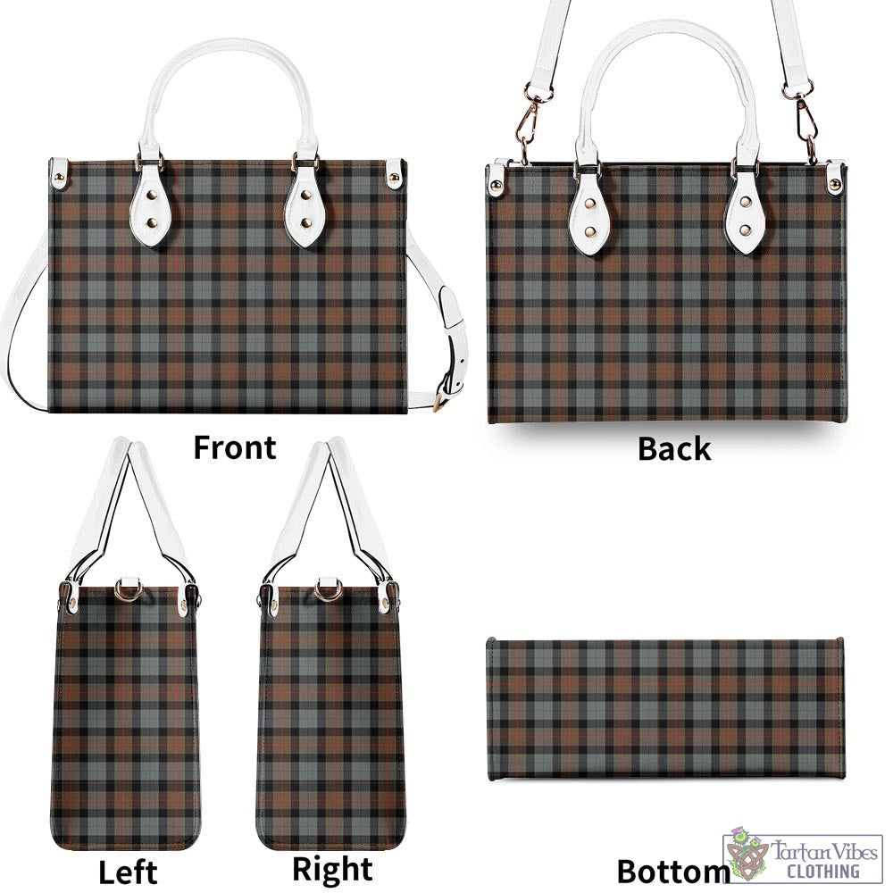 Tartan Vibes Clothing Gunn Weathered Tartan Luxury Leather Handbags