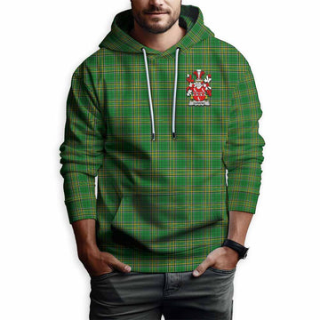 Gunning Irish Clan Tartan Hoodie with Coat of Arms