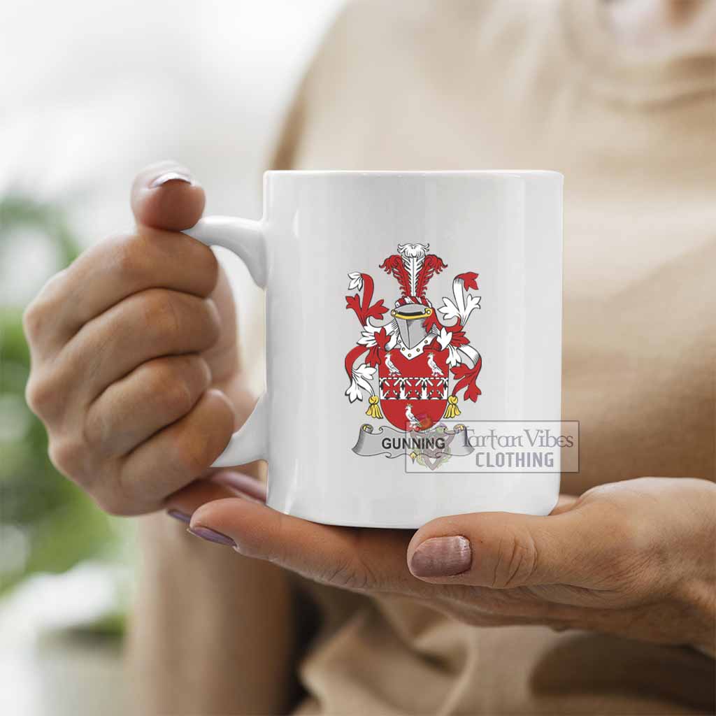 Gunning Irish Clan Coat of Arms Ceramic Mug - 2D-tartanvibesclothing