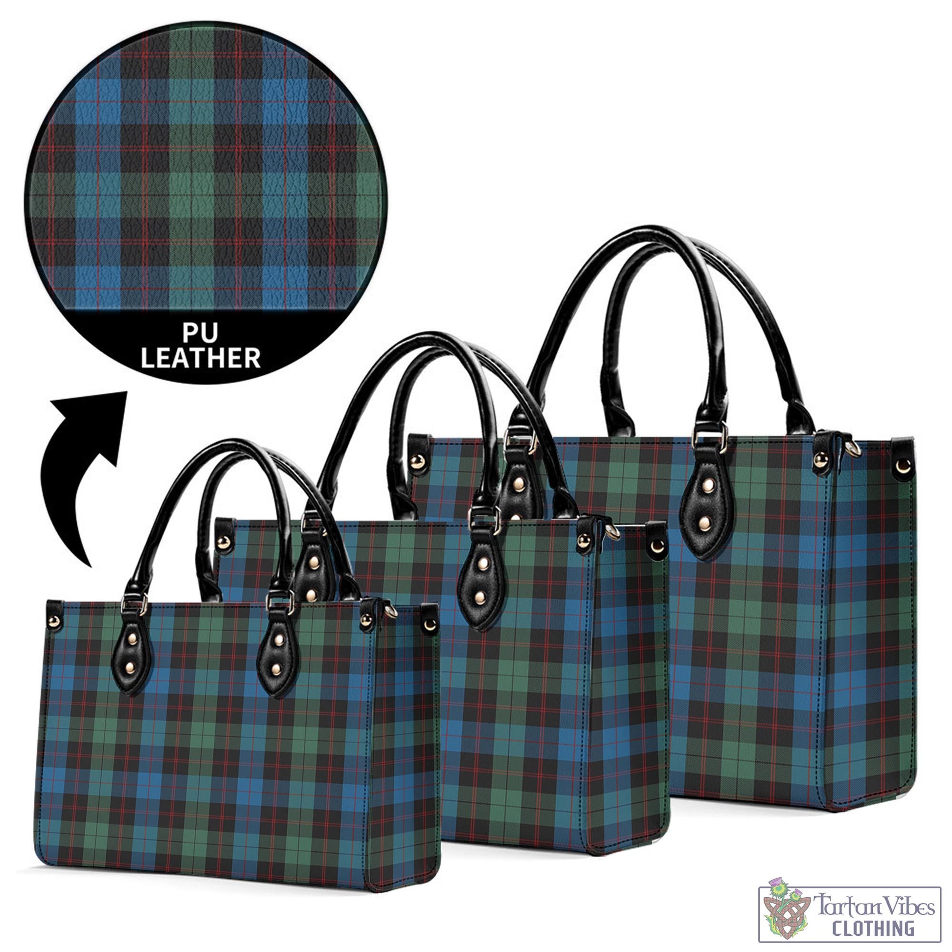 Tartan Vibes Clothing Guthrie Tartan Luxury Leather Handbags