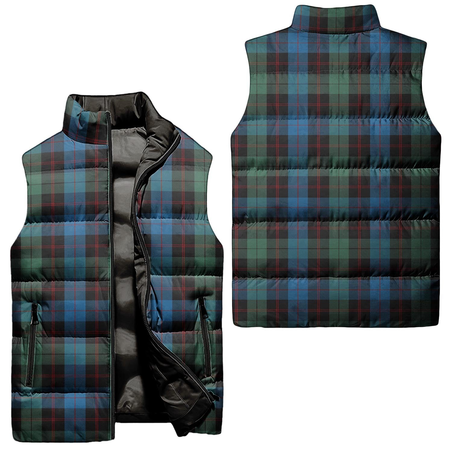 Guthrie Tartan Sleeveless Puffer Jacket Unisex - Tartanvibesclothing