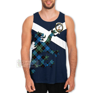 Guthrie Tartan Lion Rampant Men's Tank Top  Proudly Display Your Heritage with Alba Gu Brath and Clan Name