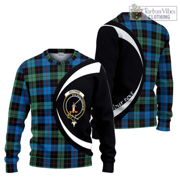 Guthrie Tartan Ugly Sweater with Family Crest Circle Style Unisex - Tartan Vibes Clothing
