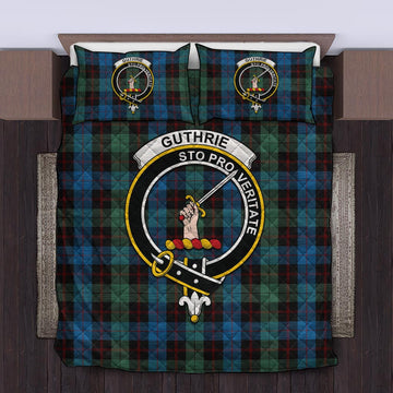 Guthrie Tartan Quilt Bed Set with Family Crest