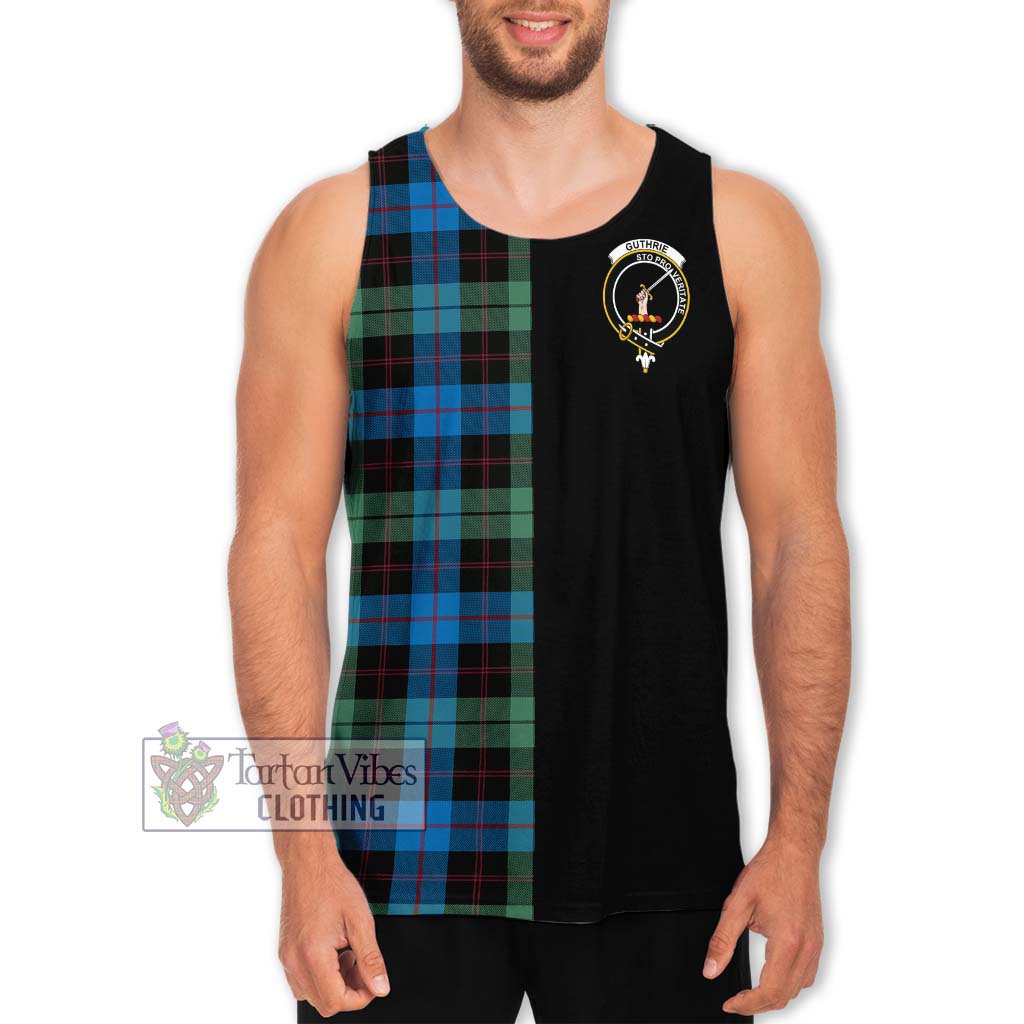 Tartan Vibes Clothing Guthrie Tartan Men's Tank Top with Family Crest and Half Of Me Style