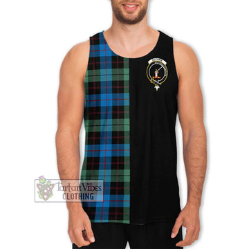 Guthrie Tartan Men's Tank Top with Family Crest and Half Of Me Style