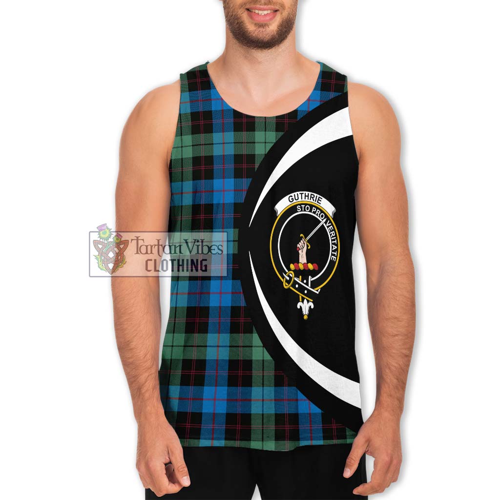 Tartan Vibes Clothing Guthrie Tartan Men's Tank Top with Family Crest Circle Style