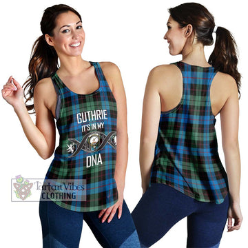 Guthrie Tartan Women's Racerback Tanks with Family Crest DNA In Me Style