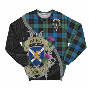Guthrie Tartan Family Crest Sweatshirt Lion Rampant Royal Thistle Shield Celtic Inspired Unisex - Tartan Vibes Clothing