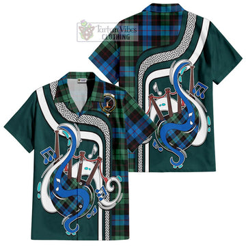 Guthrie Tartan Short Sleeve Button Shirt with Epic Bagpipe Style