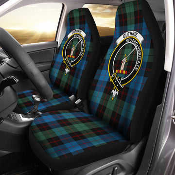 Guthrie Tartan Car Seat Cover with Family Crest