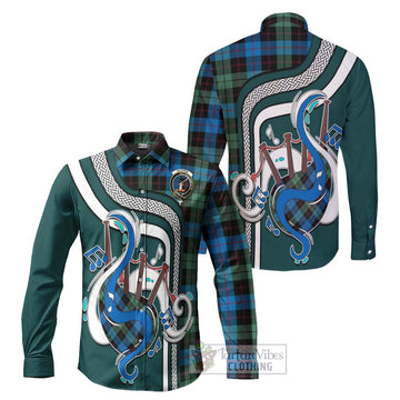 Guthrie Tartan Long Sleeve Button Shirt with Epic Bagpipe Style