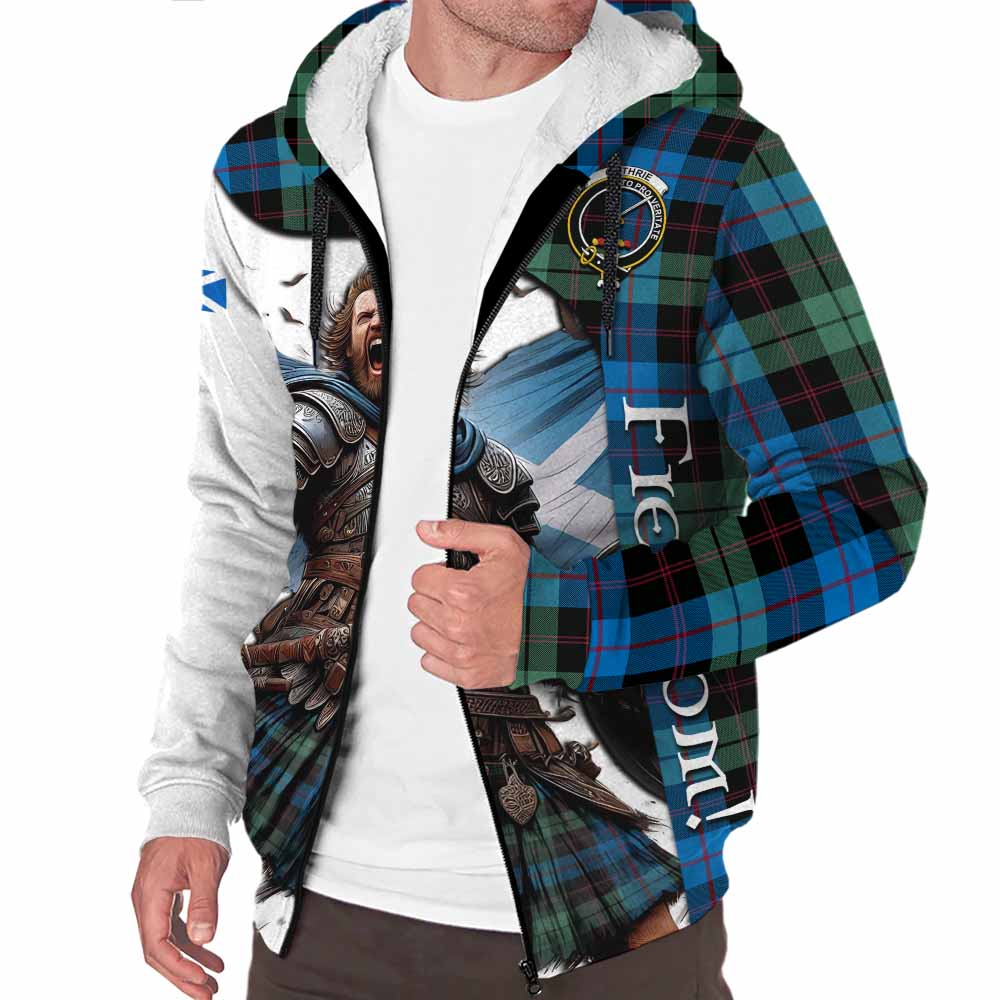 Tartan Vibes Clothing Guthrie Crest Tartan Sherpa Hoodie Inspired by the Freedom of Scottish Warrior