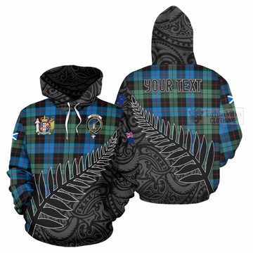 Guthrie Crest Tartan Hoodie with New Zealand Silver Fern Half Style