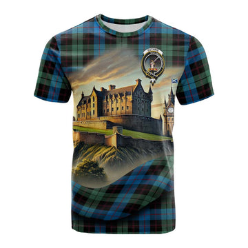 Guthrie Tartan Family Crest Cotton T-shirt with Scottish Ancient Castle Style Kid's Shirt - Tartan Vibes Clothing